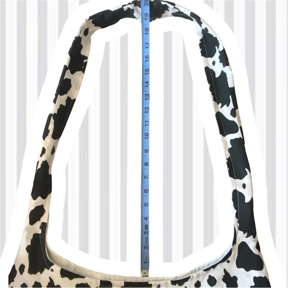 Elegant Black and White cow Patterned Baby Bag